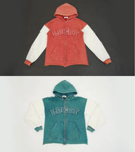 Load image into Gallery viewer, Lucky 7 "Faded Luck" Color Block Hoodie
